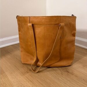 Able Caramel Leather Tote